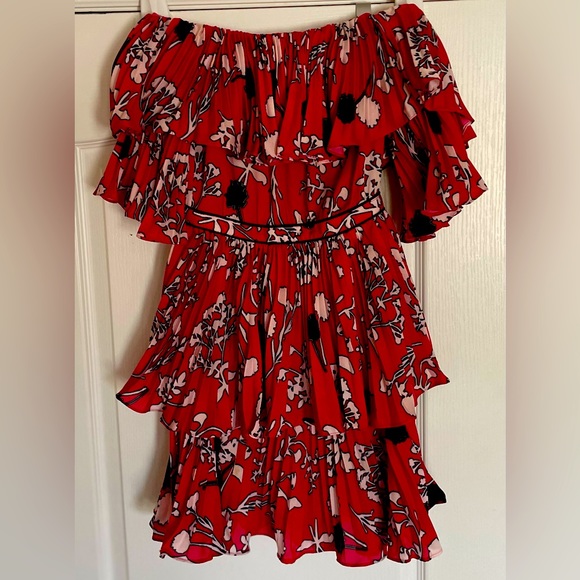 I am selling a red floral dress from Holt Renfrew! - Picture 3 of 5
